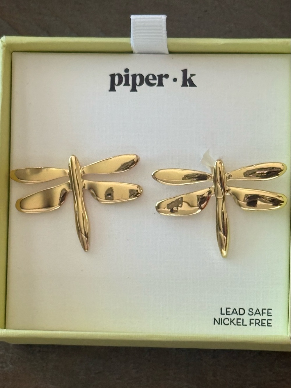 Piper K Dragon Fly Earrings NIP